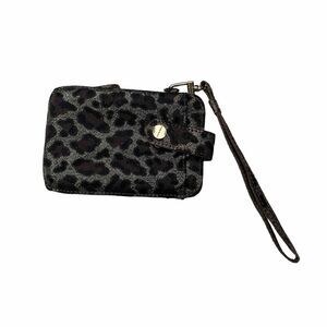 Steve Madden animal print leopard wallet wristlet ID Case Credit card holder.